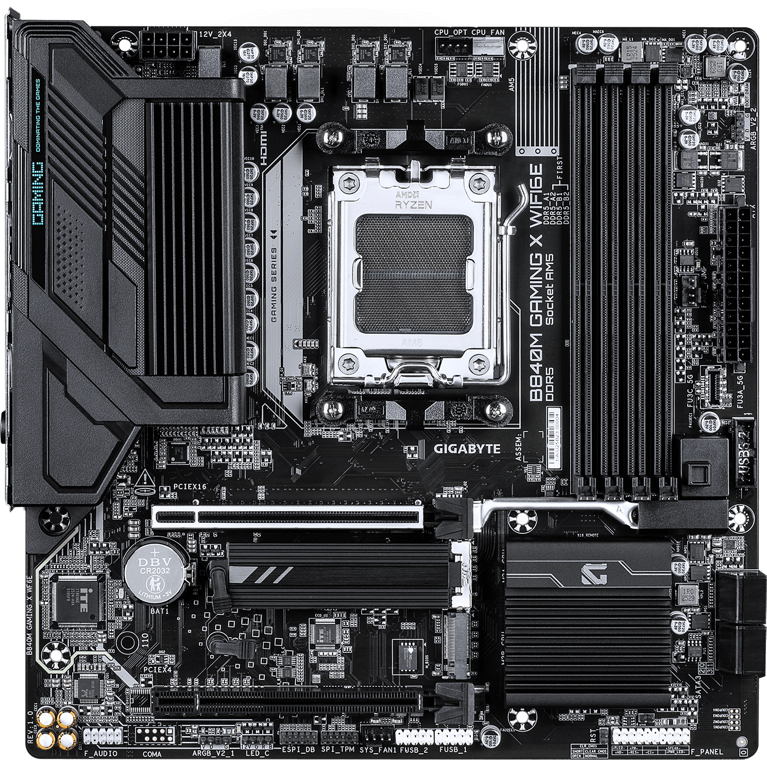 Материнская плата Gigabyte B840M GAMING X WF6E