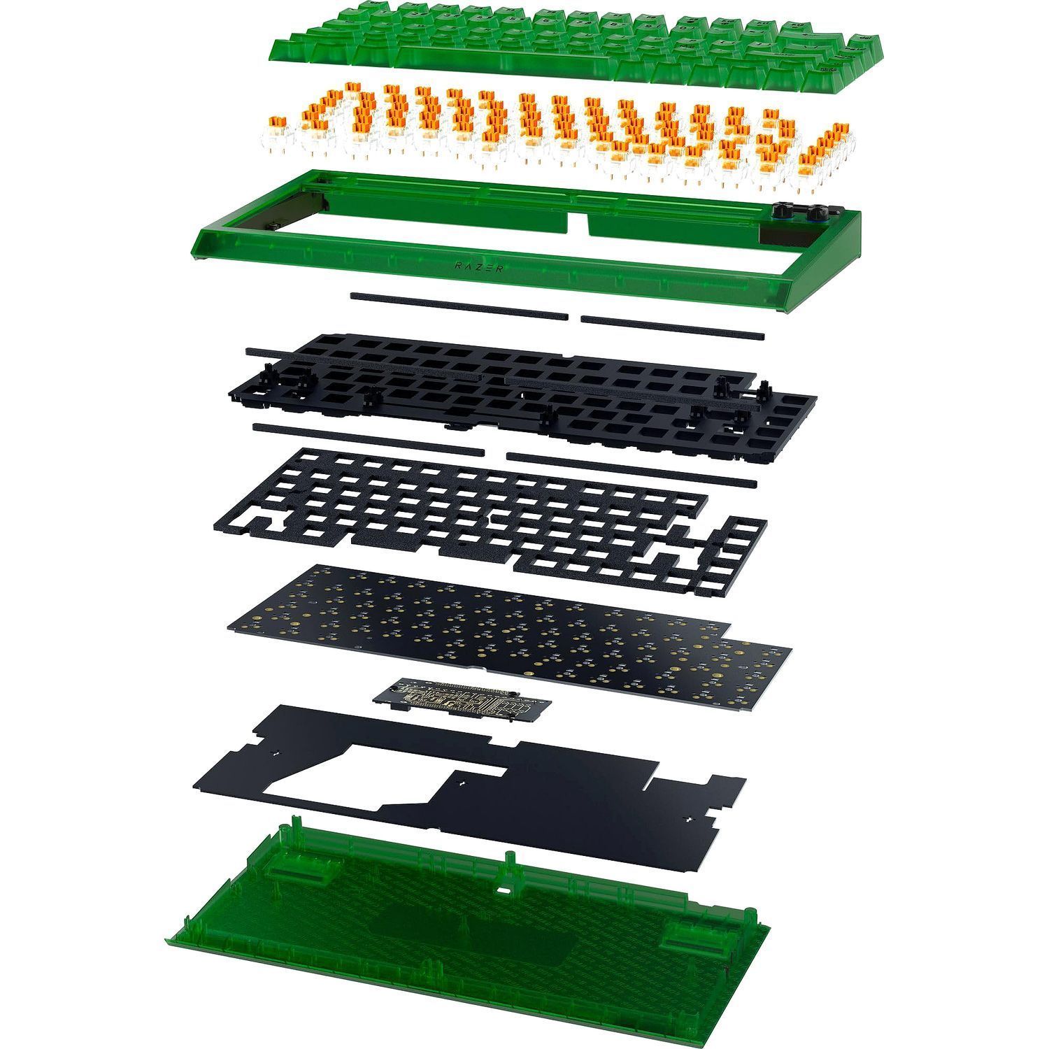 Клавиатура Razer BlackWidow V4 75% - Phantom Green Ed. - US Layout Razer RZ03-05003300-R3M1