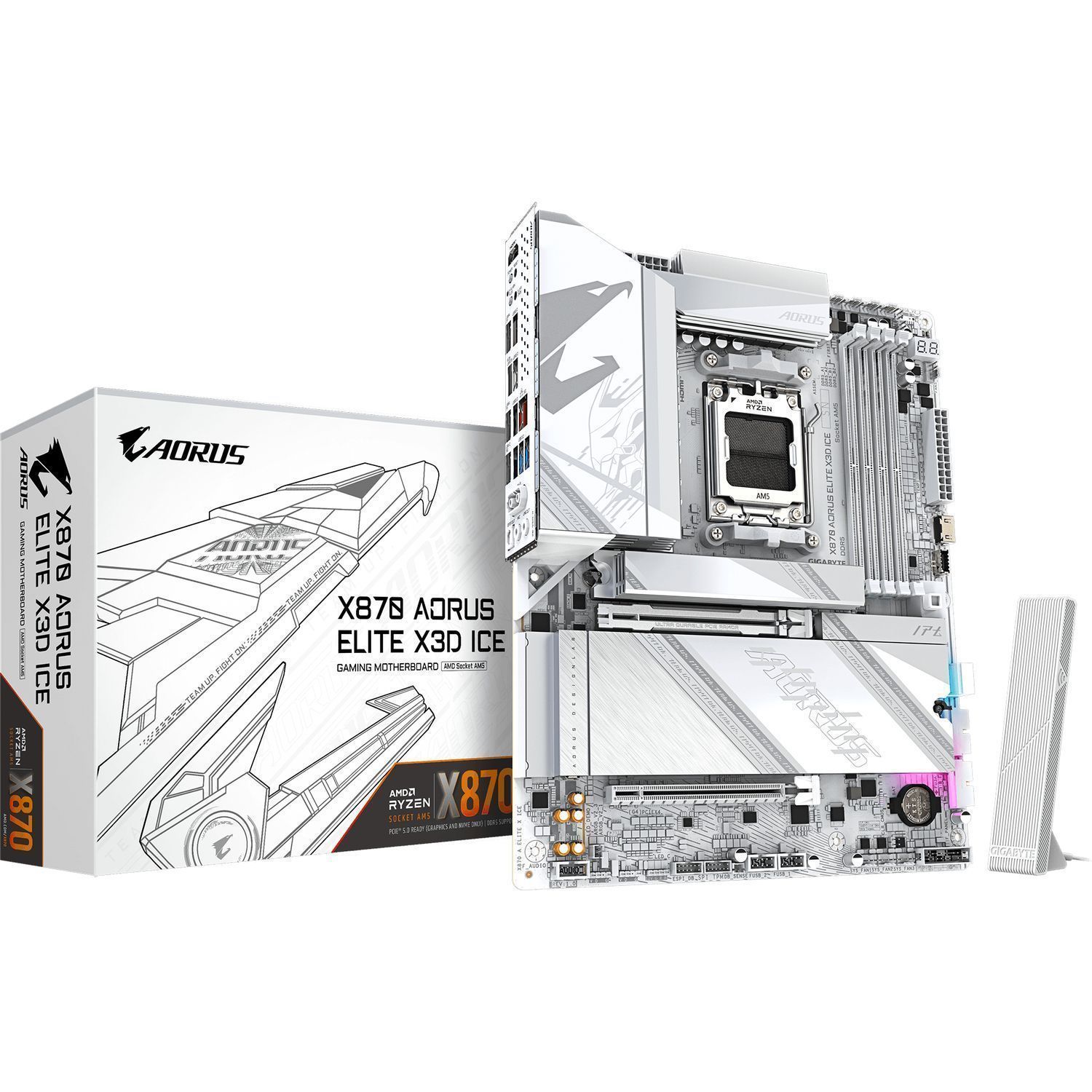 Материнская плата Gigabyte X870 AORUS ELITE X3D ICE