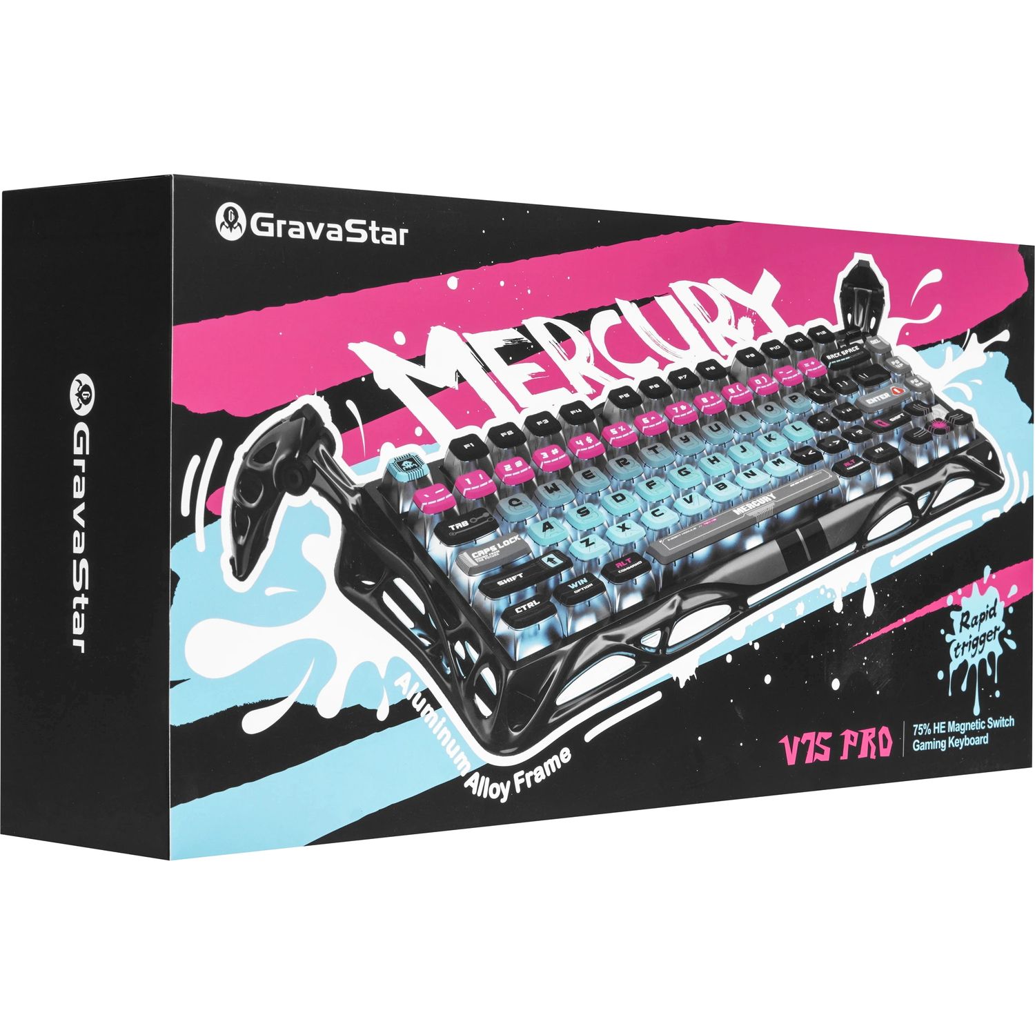 Игровая клавиатура Gravastar Mercury V75 Pro Cyberpunk (6972448924795)