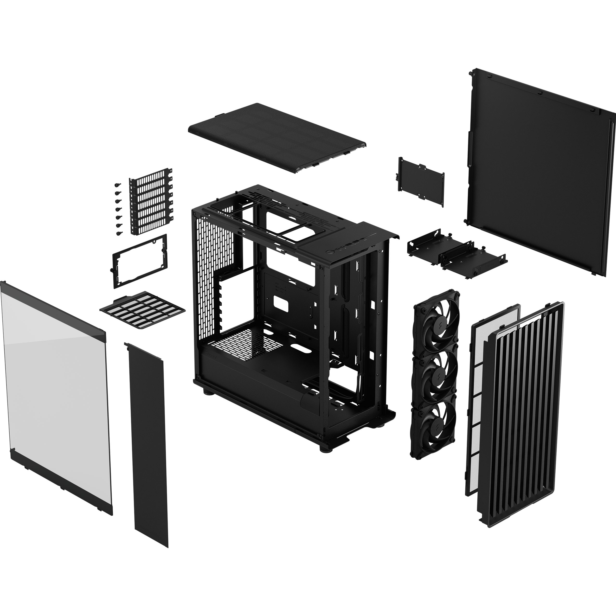 Корпус ПК без блока питания Fractal Design North TG Momentum Edition Black